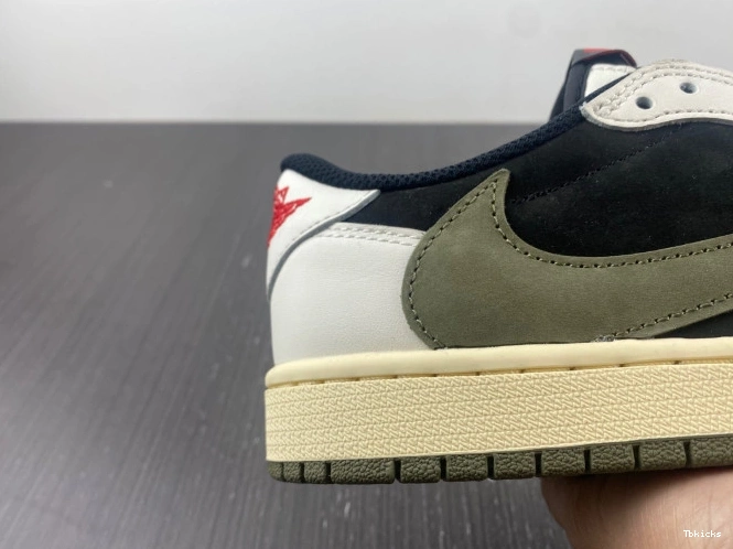 Rep TBK Low Travis 1 Olive Scott WMNS OG x Air Jordan DZ4137-106 0814